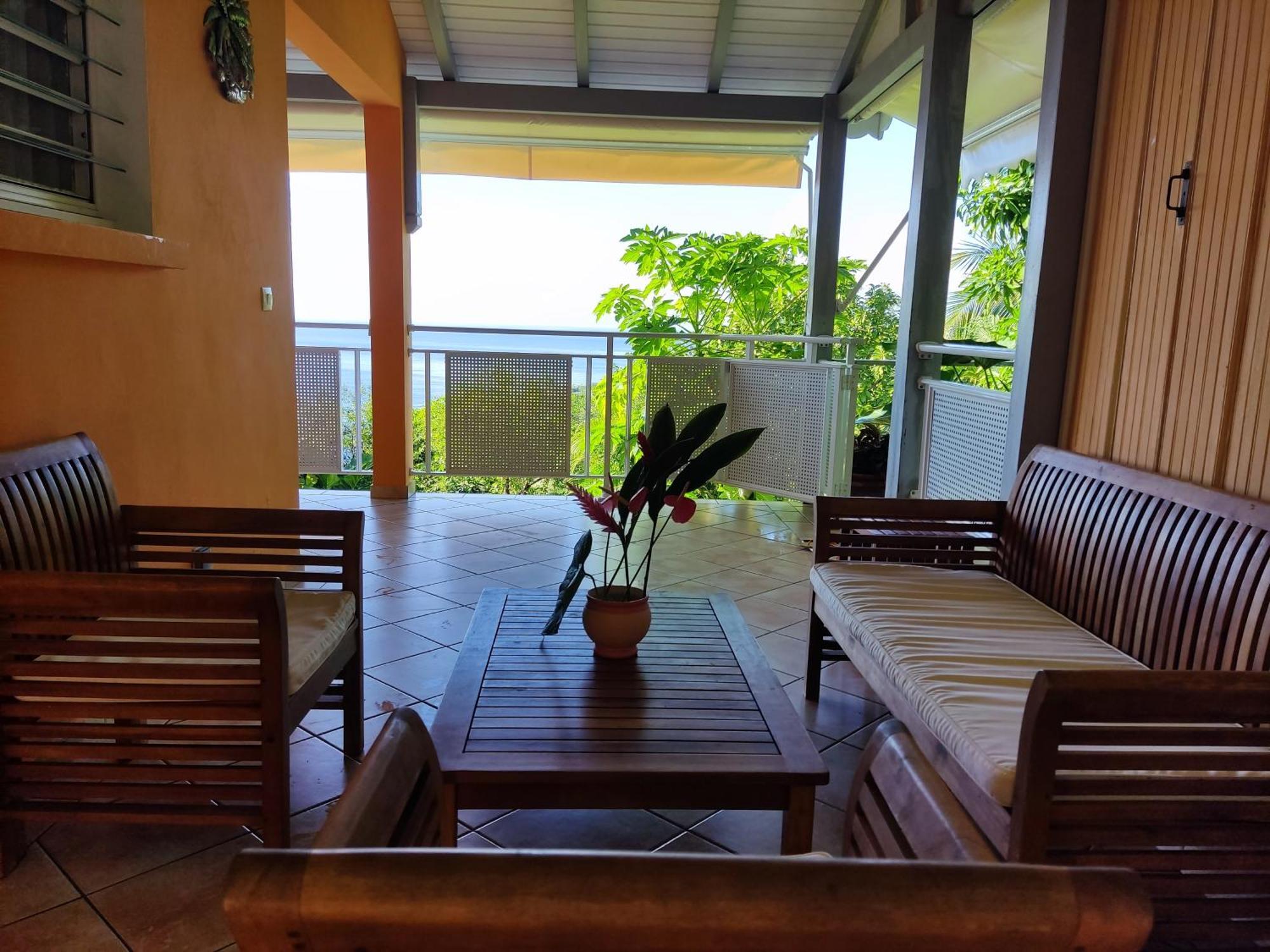 Bungalow With Sea View In Deshaies Extérieur photo
